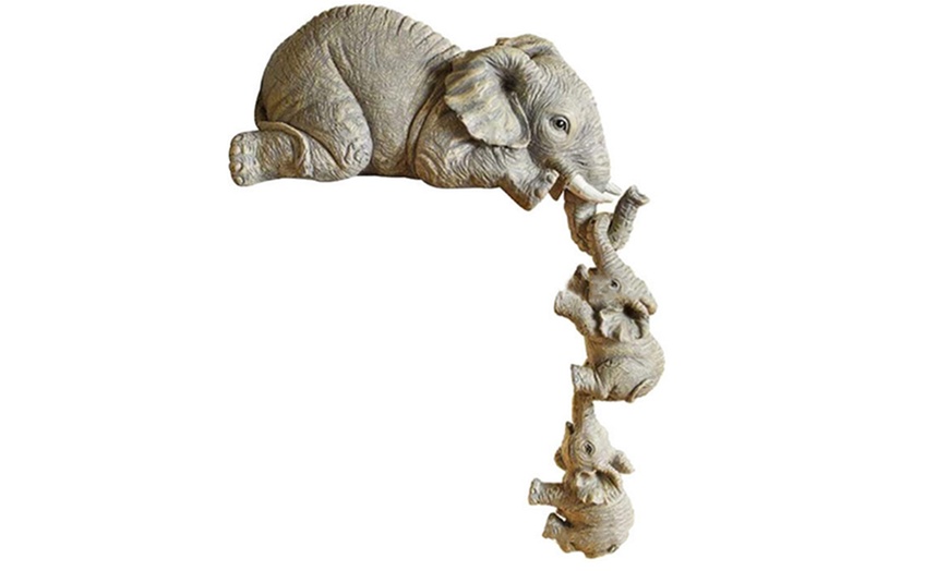 Image 2: One or Two Sets of Three Cute Elephant Figurines