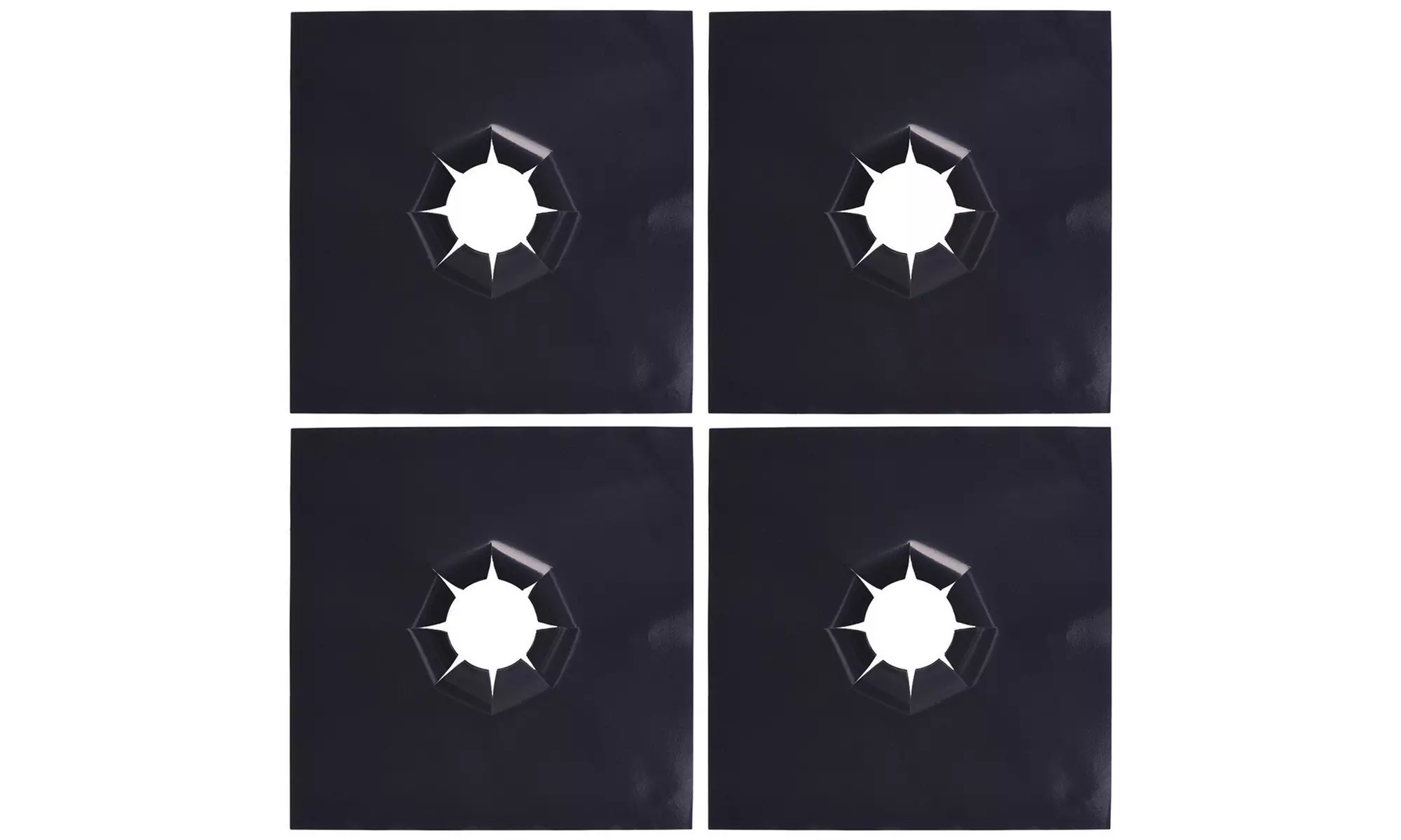  Reusable Non-Stick Liners for Gas Stovetops (4-Pack) - Second Medium