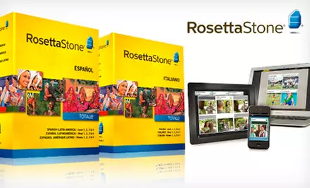 $269 for a Rosetta Stone Spanish, French, or Italian Level 1–4 Set (List Price of $449). Free Shipping.  - Primary Image