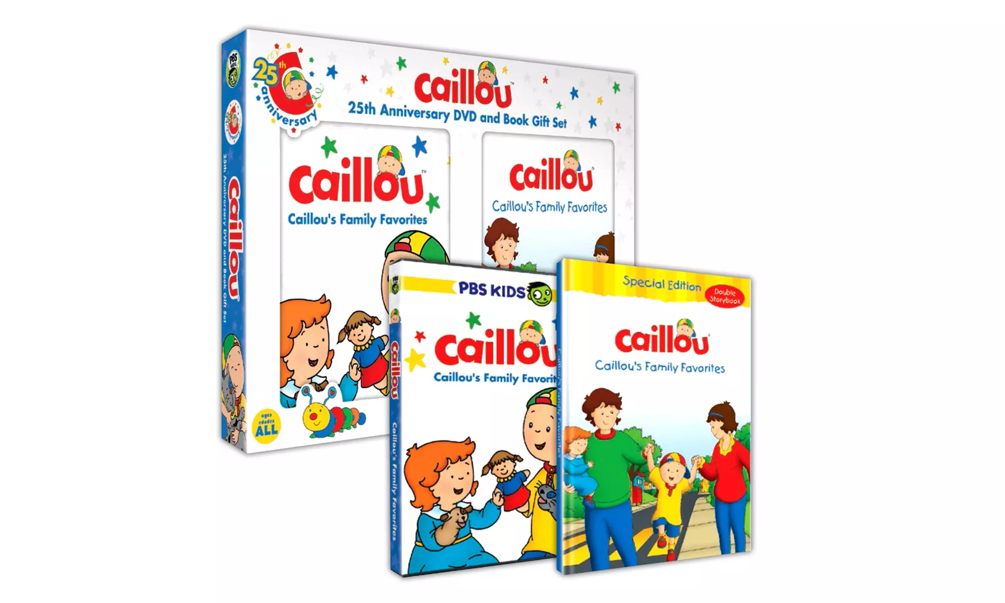 Caillou's Family Favorites 25th Anniversary DVD and Book Gift Set - Primary Image