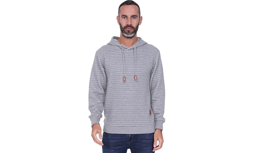 Image 11: Blu Apparel Nathan Textured Hoodie