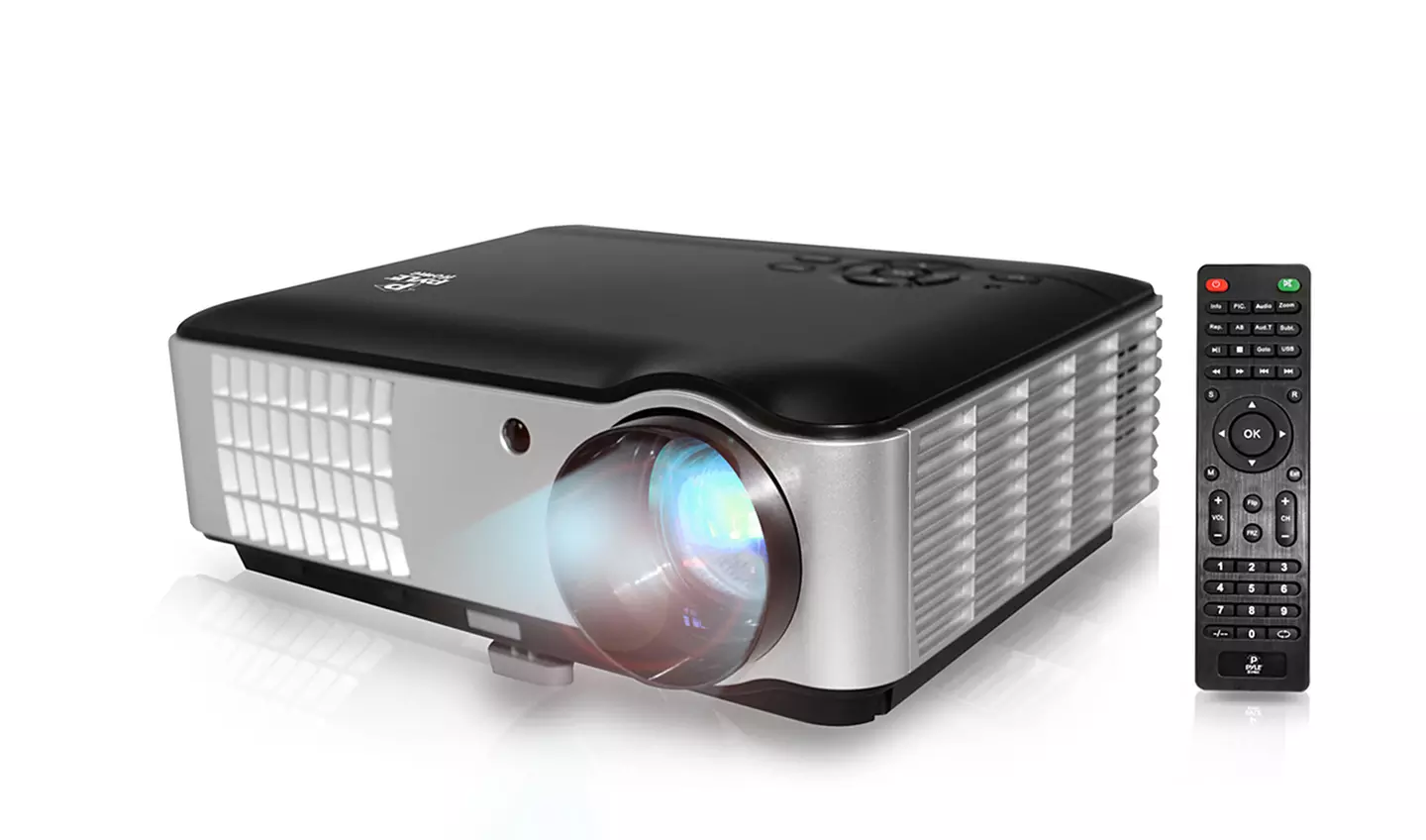 Pyle HD Home Theater Multimedia Digital LED Projector with Up to 200" Picture, 2800 Lumen Brightness & USB Flash Reader - Primary Image