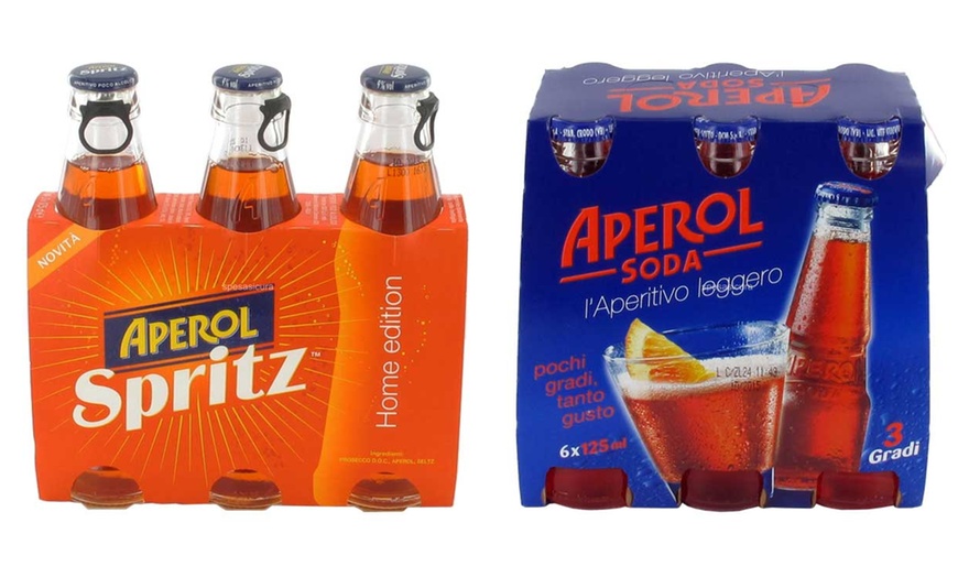 Image 3: Fino a 12 pack da 3 di Aperol Soda o Spritz 