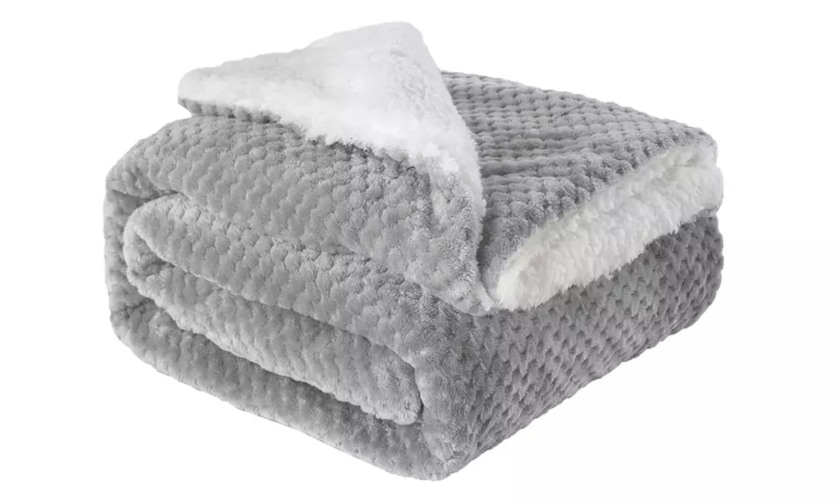 Couverture Sherpa douce double face