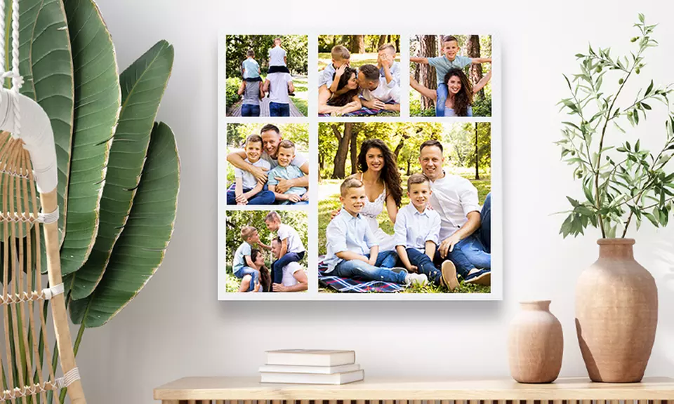 Personalisierbare Foto-Collage auf Leinwand