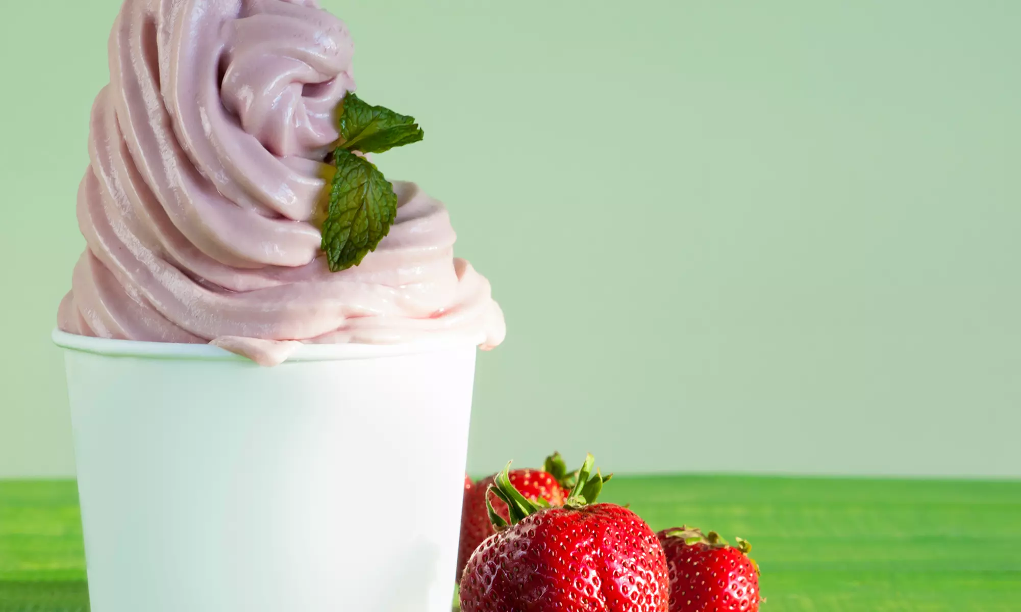 $10 for Four 10 oz. Frozen Yogurts at Yogurt Mountain At Prado - Primary Image