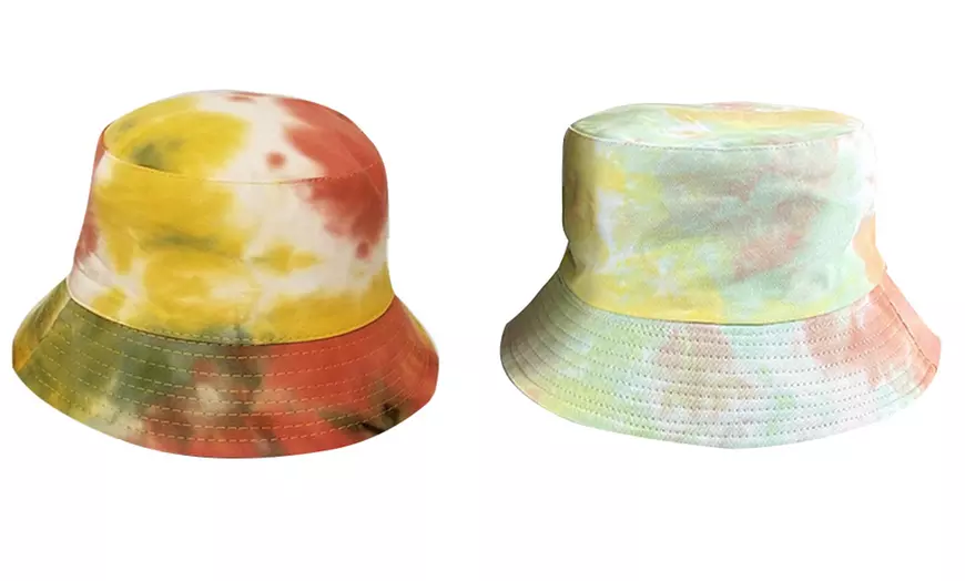 Image 9: Tie-Dye Reversible Bucket Hat