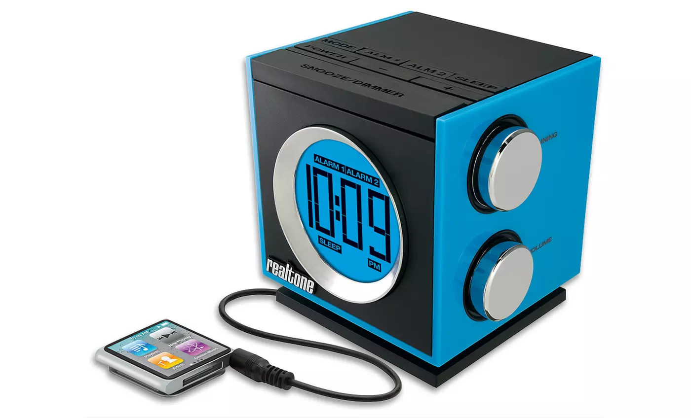 Realtone Dual AM/FM Alarm-Clock Radio
 - Primary Image
