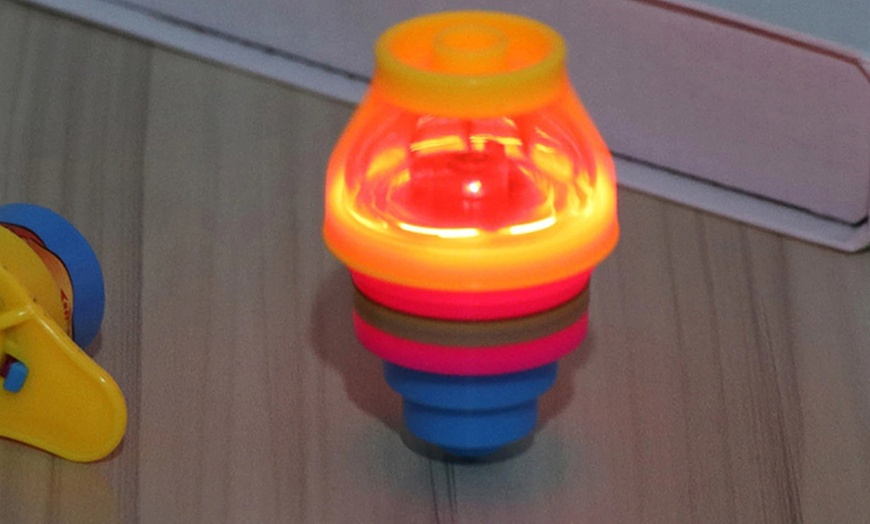 Image 4: LED Spinning Top with Launcher 