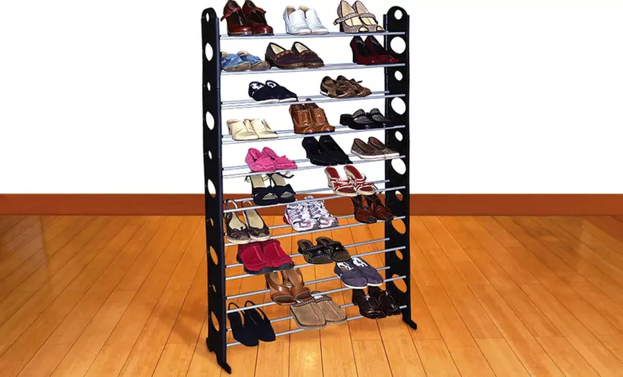50-Pair Shoe Tower. Free Returns. - Primary Image