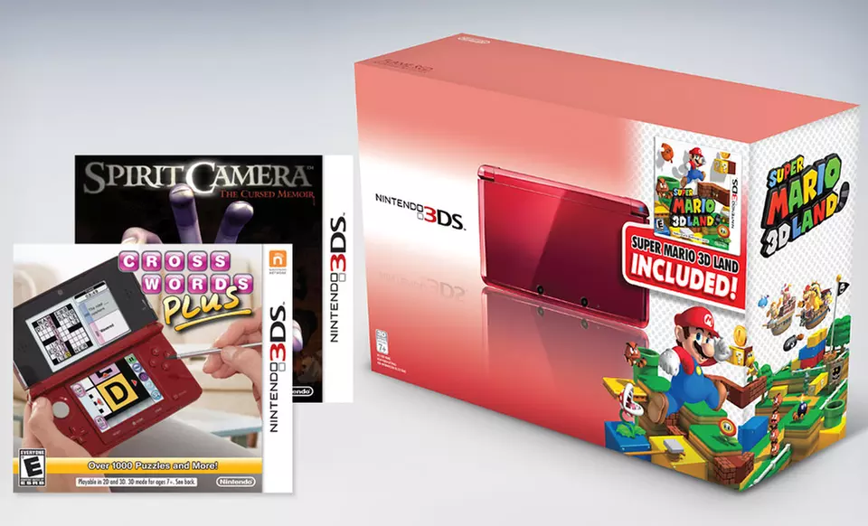 $189.99 for a Nintendo 3DS and Three-Game Bundle ($279.96 List Price). Free Shipping and Returns. - Primary Image