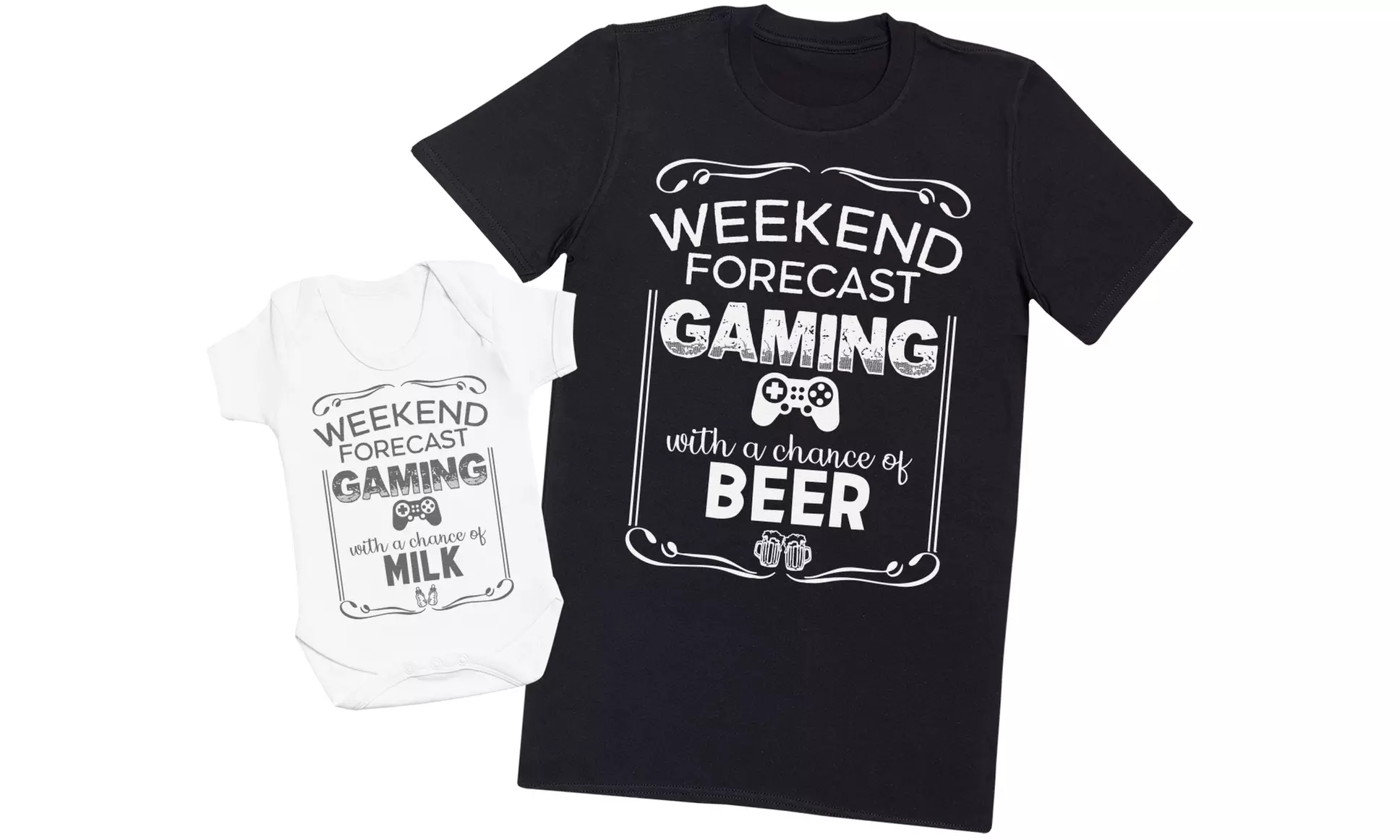 Dad and Baby Matching Set: Men's T-Shirt with Baby Bodysuit or Baby T-Shirt - Image 3