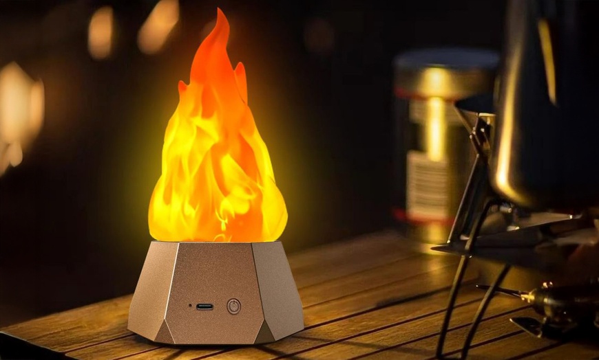 Image 1: Up to Four Outdoor Flame-Effect LED Lights