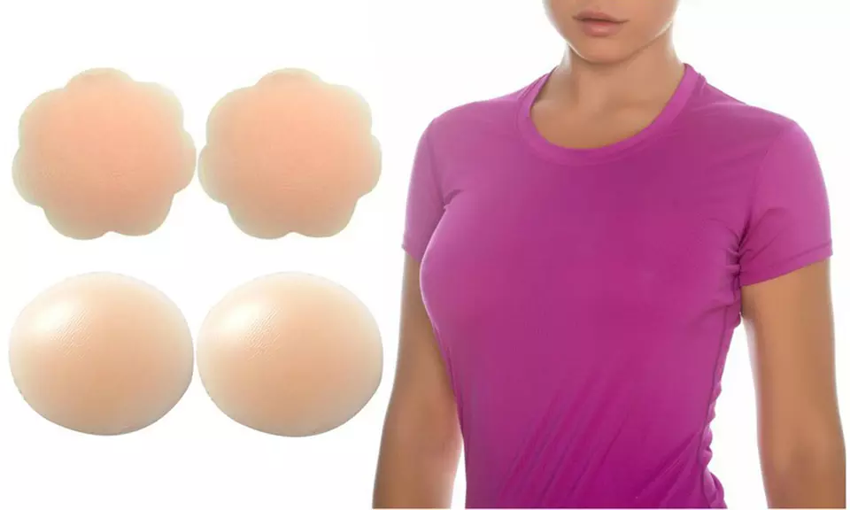Reusable Silicone Nipple Covers in Flower or Round (2-Pack) - Primary Image