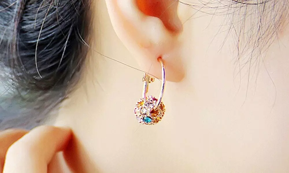 1x oder 2x Creolen mit Anhänger