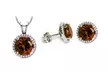 Earring and Pendant Set Made with Swarovski Elements. Multiple Styles Available. - Second Medium