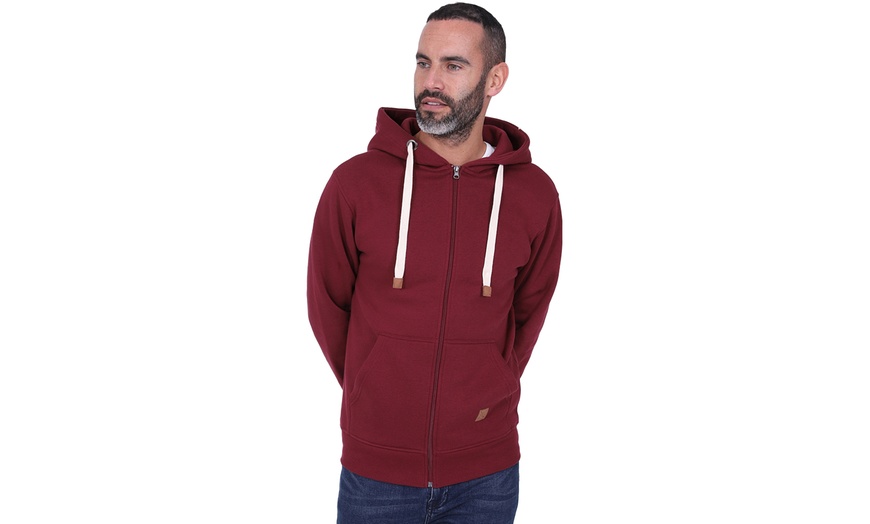 Image 13: Blu Apparel Men's Jenson Full Zip Hoodie