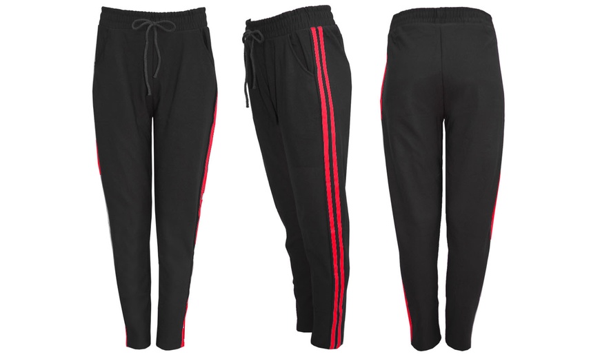 Image 12: Side-Stripe Sports Pants