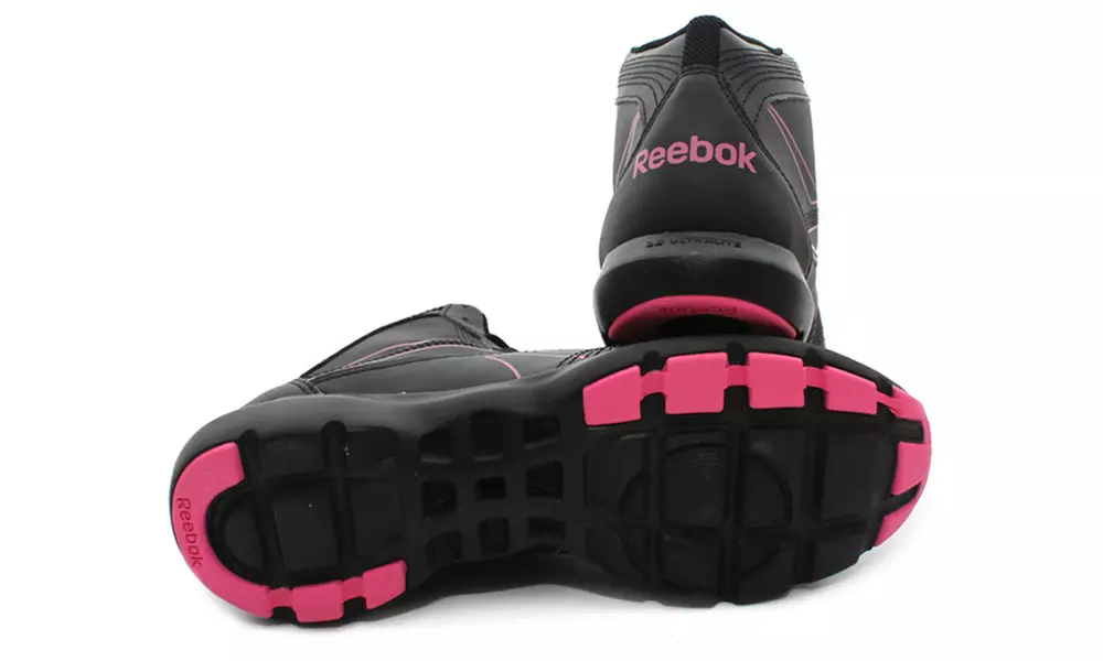 Reebok Damen-Dance-Hallenschuh STUDIO BEAT MID V in Schwarz-Pink für 39,95 € (27% sparen) - Second Medium