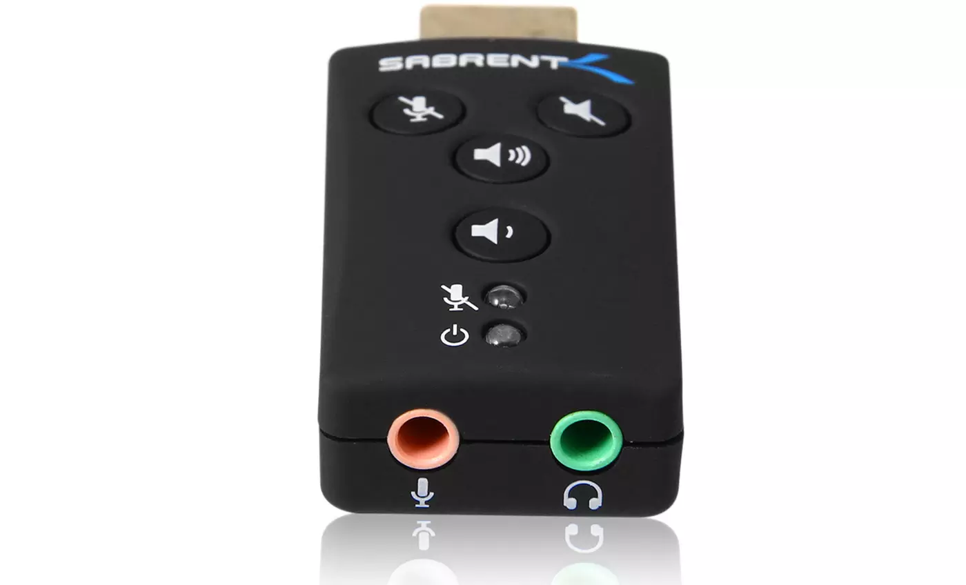 Sabrent USB-AUDD Audio Sound Card Adapter - Primary Image