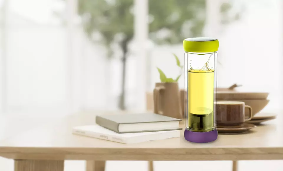 Set of Two Double Wall Glass Tea Infusers. Multiple Colors Available. Free Shipping and Returns. - Primary Image