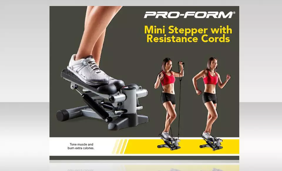 Pro-Form Mini Stepper with Resistance Cords. Free Returns. - Second Medium