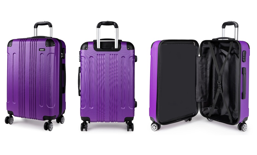 Image 10: Kono ABS Luggage Set