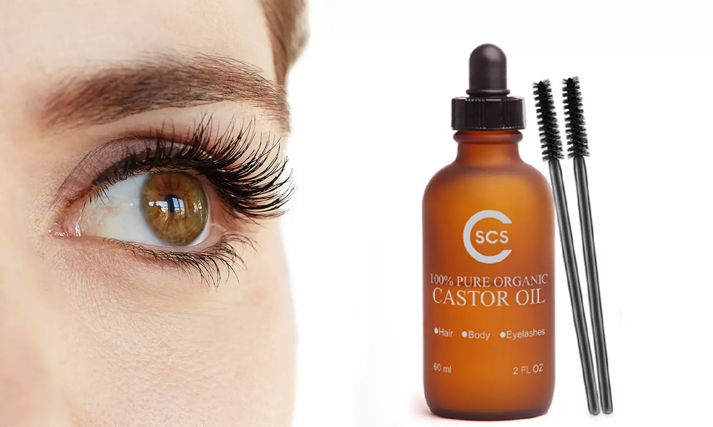 Pure Organic Castor Oil for Eyelashes - Primary Image