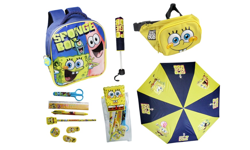 Image 25: Spongebob Backpack Set