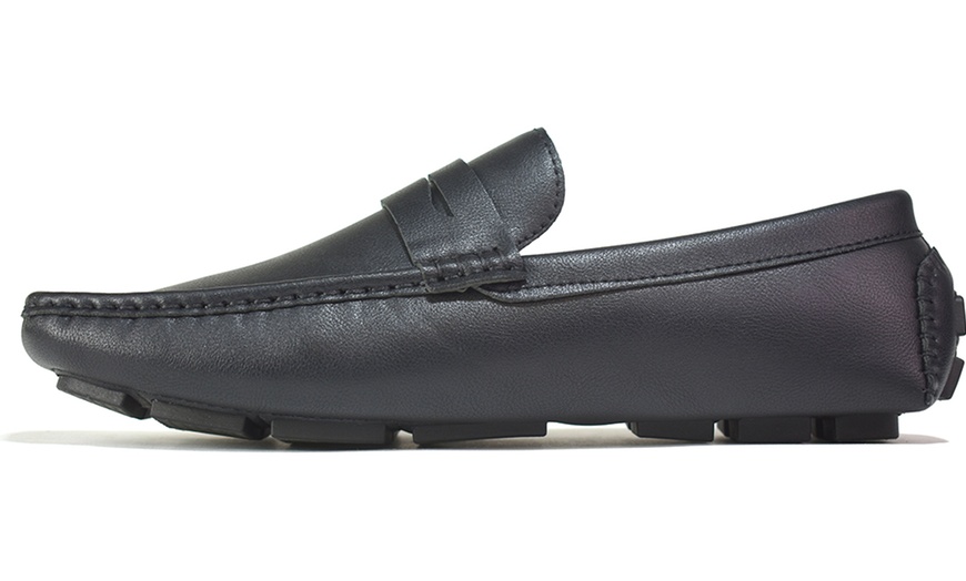 Image 24: Leather Slip-On Shoes