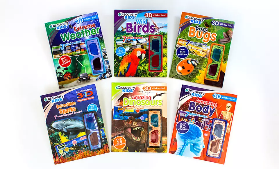 Discovery Kids 3D Sticker Scene 6-Book Bundle - Primary Image