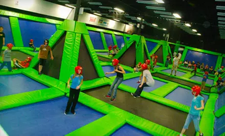 $24 for Four One-Hour Trampoline Jump Sessions at Rebounderz Indoor Trampoline Arena (Up to $51.96 Value) - Primary Image