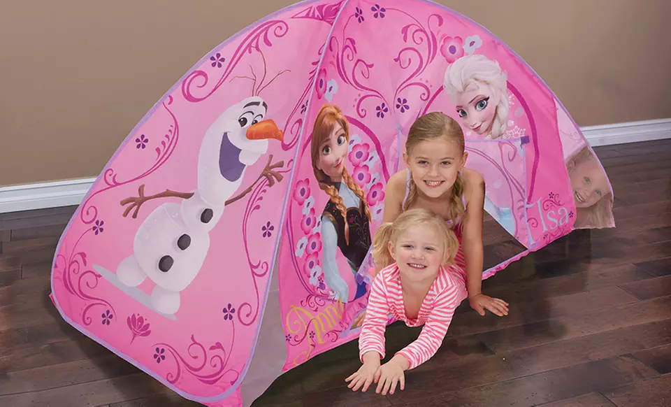 Licensed Frozen or Teenage Mutant Ninja Turtles Light-Up Bed Tent - Primary Image