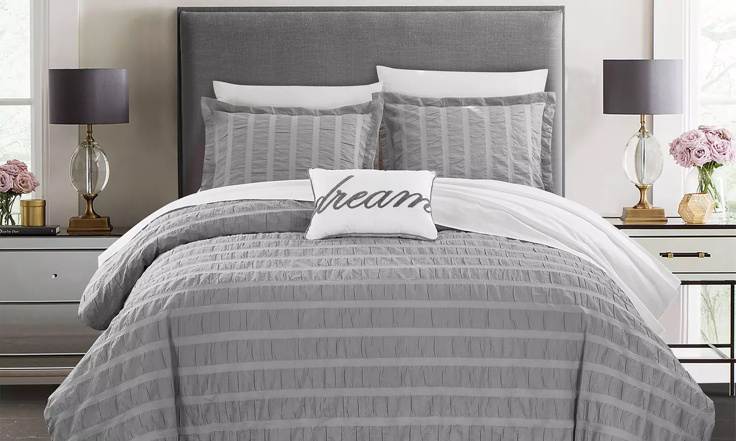 Saratoga 100% Organic Cotton Casual Duvet Cover Set (4-Piece) - Primary Image