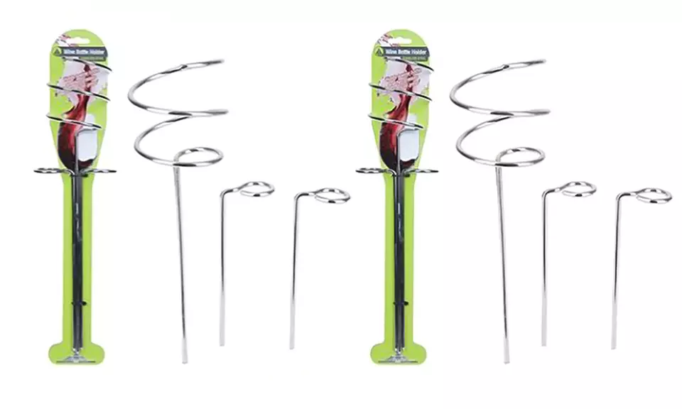 1 ou 2 ensembles avec porte-bouteille en spirale et deux porte-verres - Second Medium