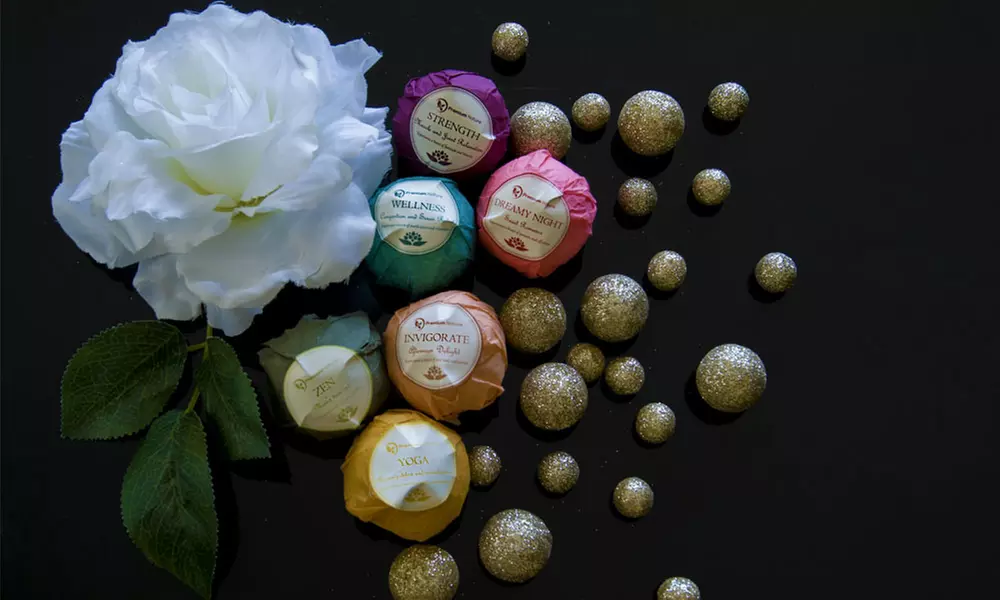 Premium Nature Bath Bombs Set (6-Piece) - Second Medium