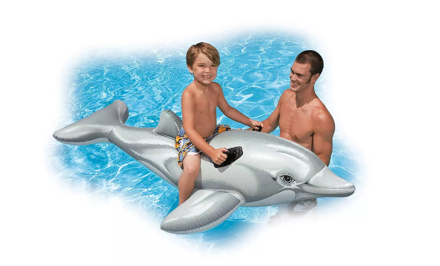 Intex Inflatable Pool Ride-Ons. Multiple Animals Available from $14.99—$17.99. - Second Medium