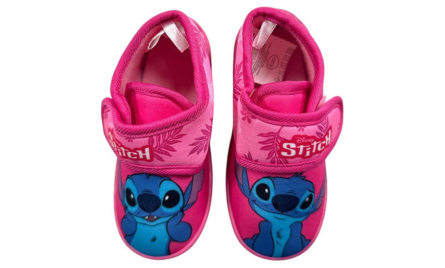 Image 2: Chausson fille avec imprimé Lilo & Stitch rose 