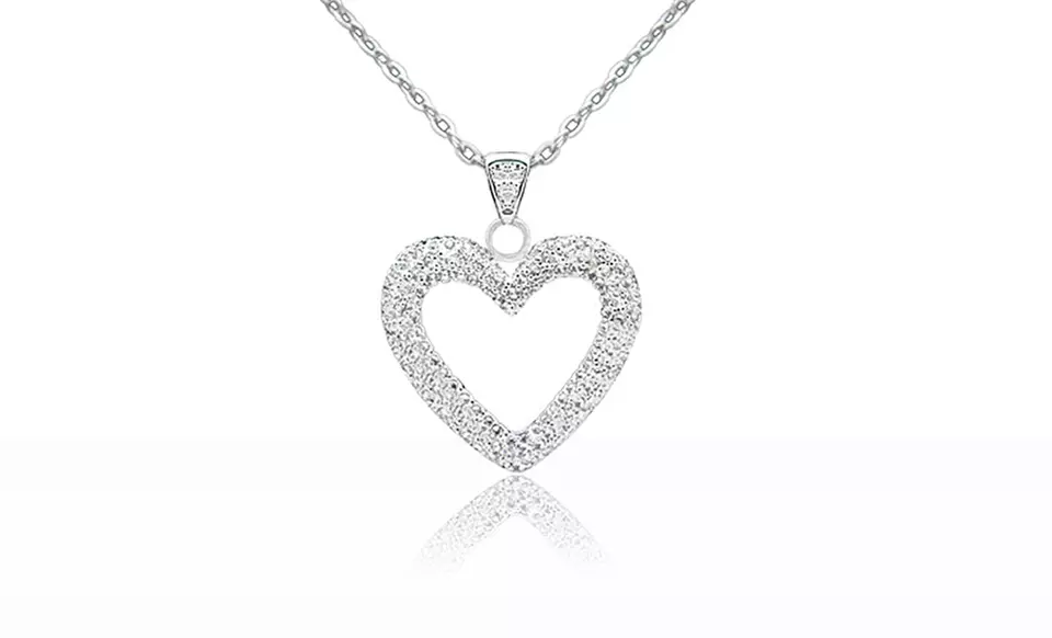 Swarovski Heart Pendant Necklace. Free Returns. - Primary Image