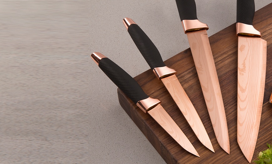 Image 10: Tower Five-Piece Knife Set