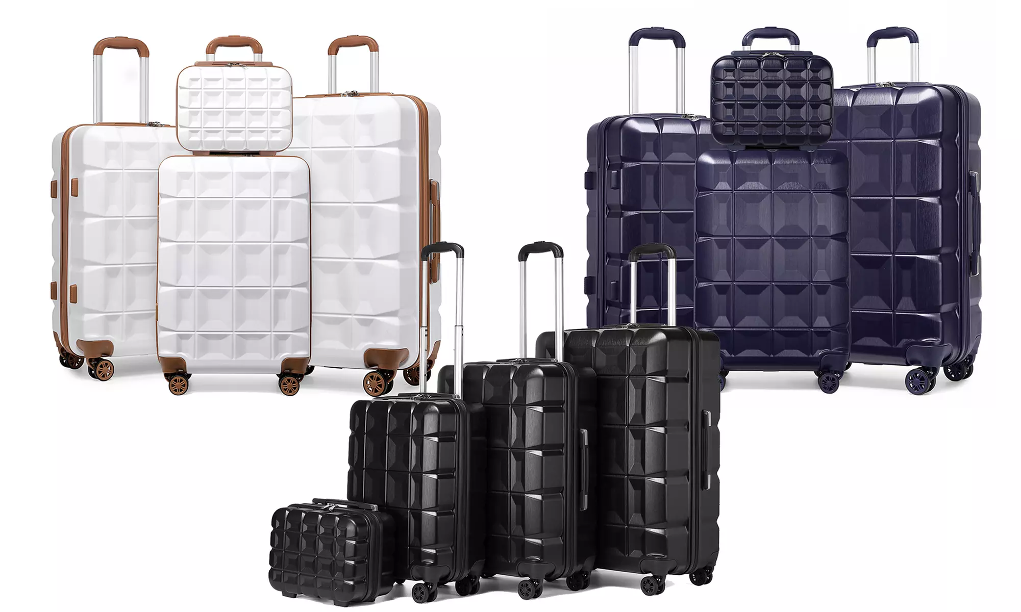 1x oder 4x ABS-Hartschalenkoffer mit TSA-Schloss in der Farbe und Größe nach Wahl, inkl. Versand - Primary Image