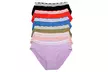 Angelina Bikini Panties with Lace Waist Design (6-Pack) - Second Medium