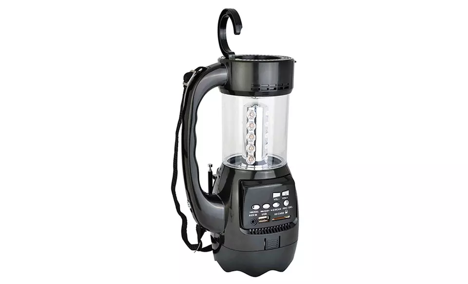 Emergency Flashlight/Lantern with FM Radio, USB/SD Recording, and Built-in Rechargeable Battery - Second Medium