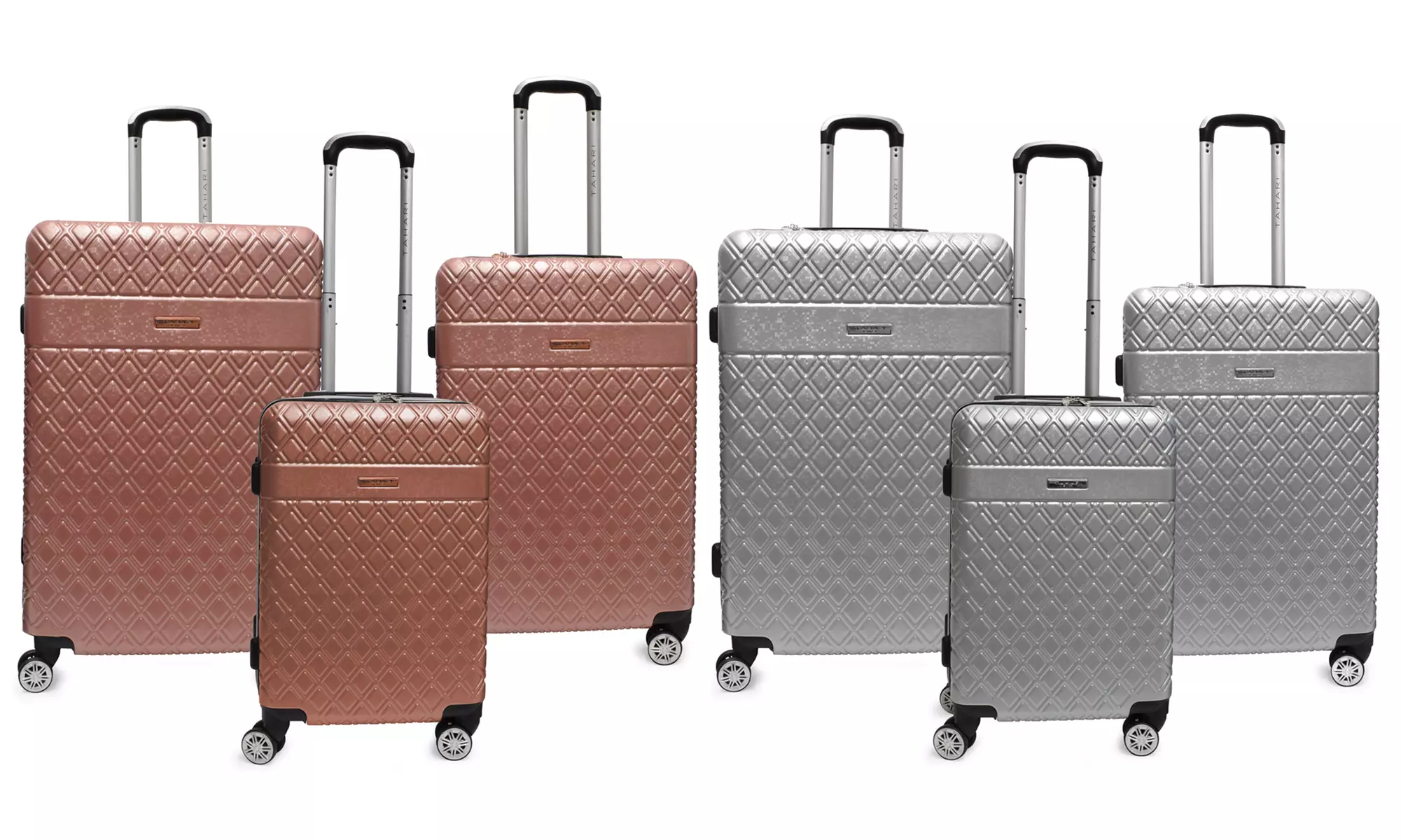 Tahari New York Hard-Side Molded Quilted Luggage Set (3-Piece) - Primary Image