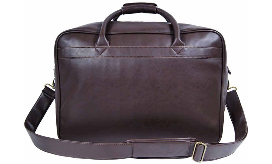 Image 8: Men’s Faux Leather Holdall