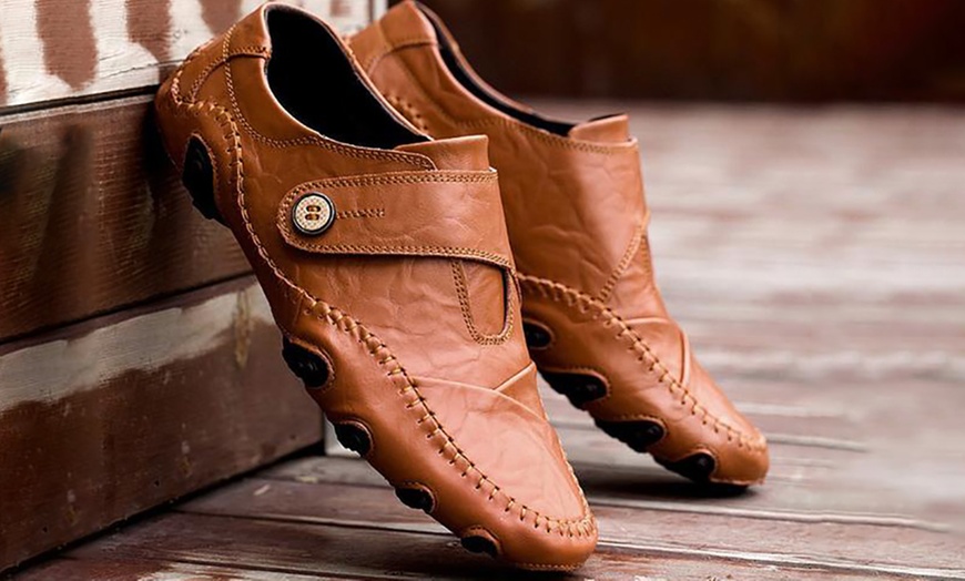 Image 6: Men's Cowhide Leather Shoes