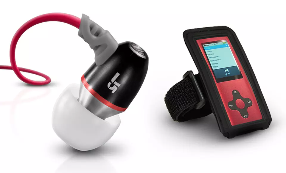 Eclipse MP3 Player Bundle with JLab Earbuds and Armband - Primary Image