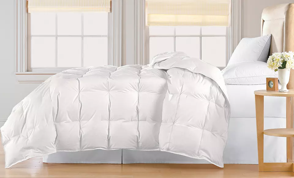 Royal Luxe Down-Blend Comforter. Multiple Colors and Sizes Available from $39.99–$59.99. Free Returns. - Primary Image