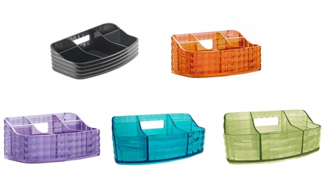 Porta oggetti e trucchi Gedy in resina, disponibile in 5 colori