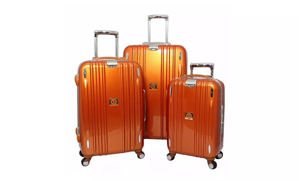 Heys USA Crown Edition M Elite 3-Piece Spinner Luggage Set in Red or Orange - Second Medium